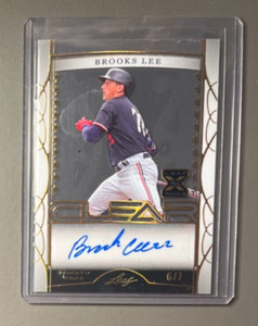 2022 Leaf Trinity Baseball Brooks Lee XRC Auto #CA-DK1 6/7
