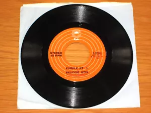 BLUES INSTRUMENTAL 45 RPM - SHUGGIE OTIS - EPIC 10978 - "PURPLE" parts 1 & 2 - Imagen 1 de 2