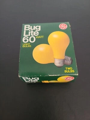 GE Yellow Bug Lite Light 60 Watt Bulbs - 2 Pack - Image 1 of 3