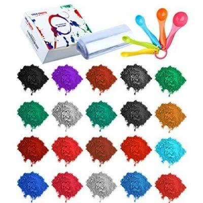 Bath Bomb Soap Making Supplies - 24 Pack Mica Pigment Powder Dye, 100 Shrink Wra - Image 1 of 4
