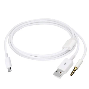 Audio Charging Cable 2 In1 Aux Cord Micro USB Male to USB Male 3.5Mm Aux Standar - Picture 1 of 7