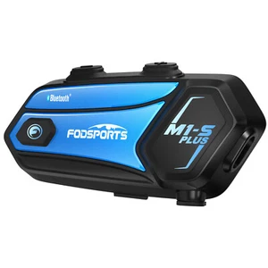 M1S Plus Intercom Motorrad Headset Helm 10 Way Gegensprechanlage FM Musik Teilen - Bild 1 von 12