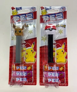 Pokemon Eevee & Poke Ball PEZ Candy Dispensers Two Pack With Candy NEW - Picture 1 of 5