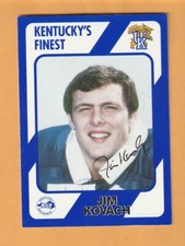 Jim Kovach Kentucky Wildcats AUTO Signed 1989 Card Parma Heights Ohio 9U