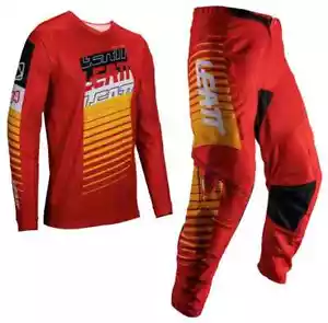 LEATT 3.5 GEARSET MOTOCROSS KIT ADULT RED OFFROAD MX JERSEY PANT COMBO ENDURO - Picture 1 of 1