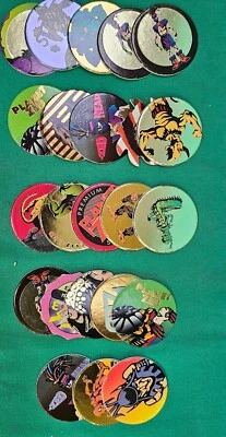 Vintage Planet Zed Street Kaps Pogs Milk Caps Lot Of 23 Total - Image 1 of 4