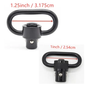 1in/1.25inch Quick Detach Sling Swivel Detachable for Rifle Hunting Sling Mount - Picture 1 of 8