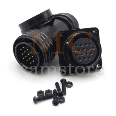 SA2810/P16, SA2813/S16 16pin waterproof connectors, aviation bulkhead cable plug - Image 1 of 4