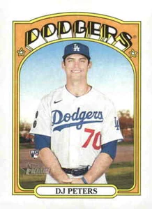 2021 Topps Heritage #532 DJ Peters - Picture 1 of 2