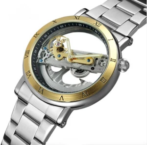 Men's Skeleton Automatic Water Resistant Watch - Picture 1 of 8