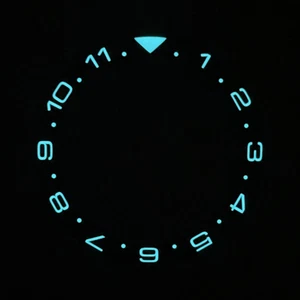 Mod de inserto de bisel de cerámica luminosa de doble tiempo 12H para luminaria SKX007/009 BGW9 C3 - Imagen 1 de 4