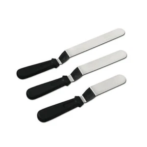 3* Edelstahl Winkelpalette Streichmesser Tortenmesser Brotmesser Backenwerkzeuge - Bild 1 von 4