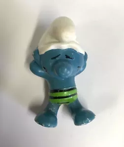 VINTAGE 1970 SUNBATHER SMURF Pitufo Schtroumpf Schlümpf by SCHLEICH PEYO / - Picture 1 of 5