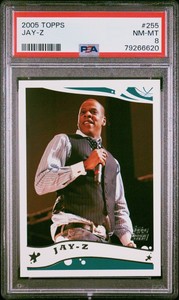 2005 Topps NBA Basketball Jay Z Shawn Carter RC PSA 8 #255 SP LOW POP RARE