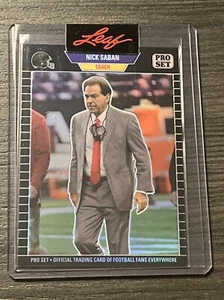 Nick Saban 2023 Leaf Pro Set #PSG67 Black Refractor 12/49 Alabama Crimson Tide - Picture 1 of 3