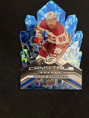 21-22 UD ICE Hockey Die Cut Ice Crystals IC-4 Andrew Mangiapane - Image 1 of 2
