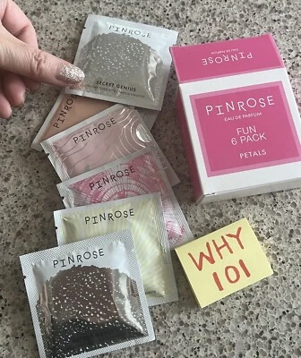 PINROSE Eau de Parfum Divertido Paquete de 6 Pétalos Perfume-Fragancia Toallitas Foto 1 de 4