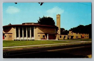 Postal de Holyoke Massachusetts MA Iglesia del Santísimo Sacramento años 60 - Imagen 1 de 2