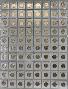 COMPLETE Presidential Dollar P&D 80 BU Uncirculated Coin Set w. Flip USMINT Roll - Picture 1 of 14