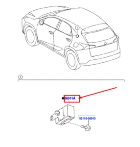 LEXUS NX MK1 Radio Setting Condenser 9098004204 NEW GENUINE - Picture 1 of 2