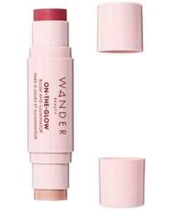 Wander Beauty On The Glow Blush and Illuminator in STRAWBERRY/Nude Glow, NO BOX - Picture 1 of 3