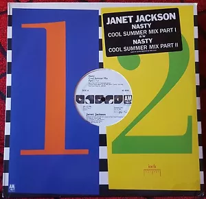 JANET JACKSON **Nasty** ORIGINAL 1986 USA PROMO 12" Single - Picture 1 of 4
