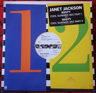 JANET JACKSON **Nasty** ORIGINAL 1986 USA PROMO 12" Single - Image 1 of 4