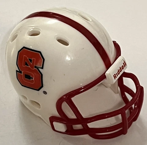 NC State Wolfpack Riddell Pocket Pro Helmet Mini Helmet Revolution Style Cover