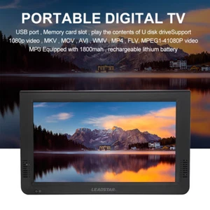10" Digital Television Car Portable HD TV 1080P TFT LED 12V Player MP4 MP3 AU - Picture 1 of 13