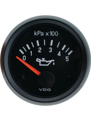 VDO Cockpit Vision Oil Press Gauge Electric 0 - 500Kpa 12V 52mm (350010016) - Image 1 of 4