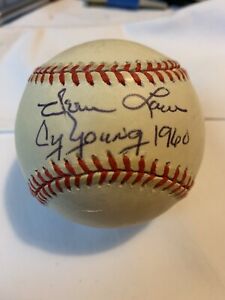 Vern Law 1960 Cy Young signed AUTOGRAPH OMLB baseball PITTSBURGH PIRATES
