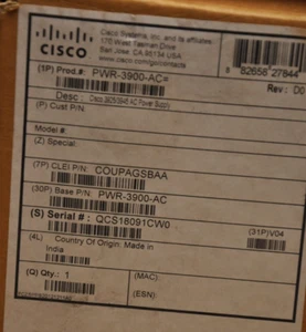 Cisco 3900 Series AC Power Supply - PWR-3900-AC - Picture 1 of 8