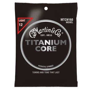 Martin MTCN160 12-55 Light Titanium Core Acoustic Guitar Strings - Picture 1 of 2