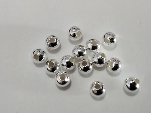 VENDEDOR DE OZ de plata esterlina 925, redonda, 3 mm, 20 piezas, correo gratuito - Imagen 1 de 2