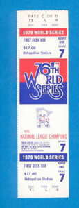 1979 MINNESOTA TWINS World Series Ticket Game 7 Phantom