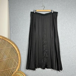 Proud Poppy Skirt Pleated Midi Black Size 22 - Picture 1 of 7