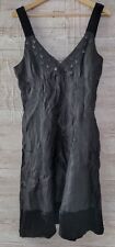 Nissa Evening Dress Size 44 Black Sleeveless Knees Length Dress