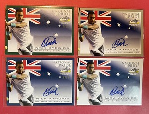 2017 Leaf Nick Kyrgios Auto Autograph Signature 4 card set