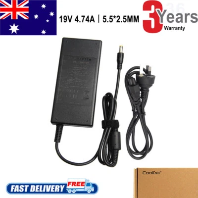 AC Adapter Charger for ASUS Laptop Power supply +cord 19V 4.74A 90W ADP-90SB BB - image 1 of 3
