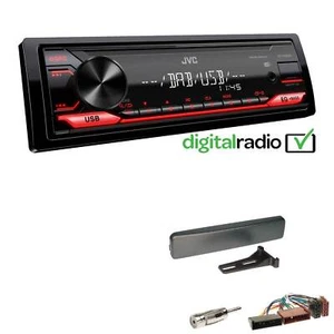 JVC KD-X182DB MP3 DAB+ USB 1-DIN Autoradio für Jaguar S-Type bis 2002 silber - Bild 1 von 5