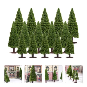 15 Pezzi Modellino Alberi Base Alberi Giocattolo 28mm Alberi Modello Pino Verde - Foto 1 di 12