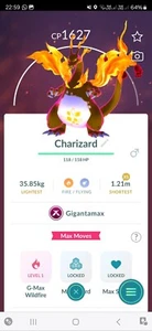 Gigantamax Charizard Pokemon Trade Go - Picture 1 of 2