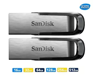 Sandisk Ultra Flair 16GB 32GB 64GB 128GB 256GB 512GB USB 3.0 Flash Drive lot - Picture 1 of 17