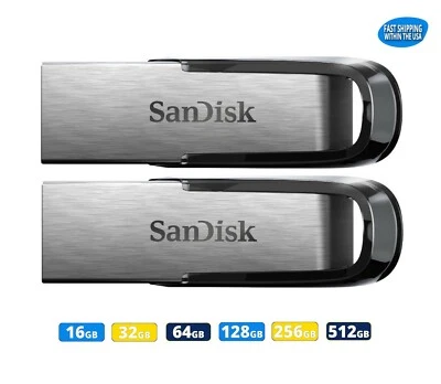 Sandisk Ultra Flair 16GB 32GB 64GB 128GB 256GB 512GB USB 3.0 Flash Drive lot - Image 1 of 4
