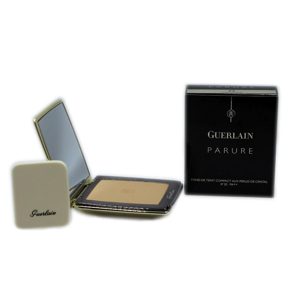GUERLAIN PARURE COMPACT FOUNDATION CRYSTAL PEARLS SPF 20-PA++ 9G #22 NIB-G40221 - Image 1 of 1