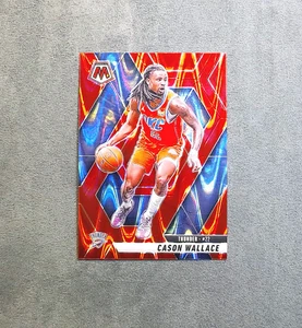 2024-25 Panini Mosaic - Cason Wallace #49 Red Seismic Prizm 006/299 - Bild 1 von 3