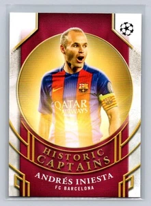 2024-25 Topps UEFA Club Competitions #HC-5 Andres Iniesta Historic Captains - Picture 1 of 2