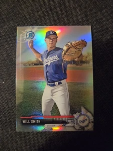 2017 Bowman Draft Chrome Refractor Will Smith #BDC-116 Dodgers - Picture 1 of 2