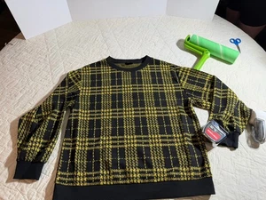 Women’s Who What Wear Yellow Plaid Size Large Business/dressy Grinch Colors - Picture 1 of 6