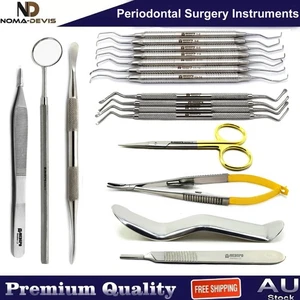 Cirugía de Implante Periodontal Gracey Lucas Curettes Elevador Perióstico Retractor - Imagen 1 de 11